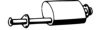 LANDROVER NTC1797 Middle Silencer